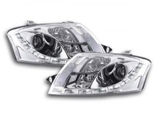 LED Φανάρια Dayline Εμπρός Audi TT (8N) - 1998-2006 - Χρώμια -  2 Τεμ.