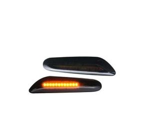 Dynamic LED Φλας Φτερού BMW E46, E60, E81, E82, E83, E84, E87, E88, E90, E91, E92, E93, X3, X1 - Φιμέ - 2 Τμχ.