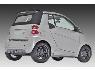 Διαχύτης (Diffuser) Σπόϊλερ Προφυλακτήρα Πίσω Smart Fortwo (451) - (2007-2014) Look Facelift Anniversary Edition, Μαυρο Γυαλιστερο - 1 Τμχ. - (K135-007)