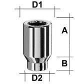 Παξιμάδι Τροχού Τορξ Με Λαιμό M12X1.5 / Μήκος 34 mm  - (UK1215KEGL)