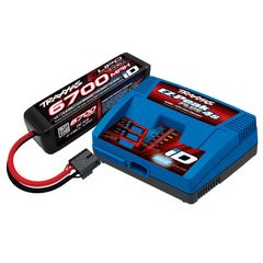 Traxxas Charger EZ Peak Plus 8A and 4S 14.8v Li-Po 6700mAh Combo