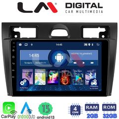 MEGASOUND - LM ZN4140B GPS Οθόνη OEM Multimedia Αυτοκινήτου για Ford Fiesta 2006 -> 2008 (CarPlay/AndroidAuto/BT/GPS/WIFI/GPRS)