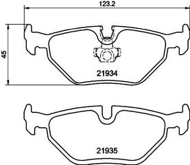 ΤΑΚ. BMW 3 (E46) PAGID  T1178 2157622 2157620 1164501 SFP90005