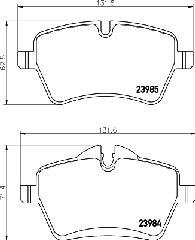 ΤΑΚ. MINI ONE 1.6T  PAGID  T2094