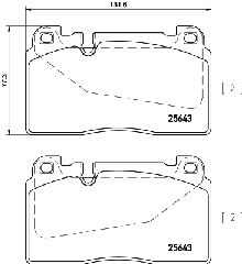 ΤΑΚ. AUDI A6,A7,Q5 PAGID  T2212 95B698151H 95B698151AM 95B698151F PAC698151