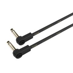 Adam Hall Cables 4 STAR IRR 0015 FLM Flat Audio Cable, 6.3 mm Mono Gold Plug, 0.15 m - Adam Hall