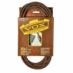 Vox VAC-19BR Acoustic guitar cable multi-gauge coaxial 6m jack-jack angle - Vox
