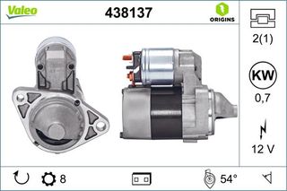 ΜΙΖΑ (12V-0,7KW-8Δ-ΔΕΞ)ΚΑΙΝ  438137 233009F66A 233009F661EX 233009F662 233009F66B 233009F600 233009F660 233009F661