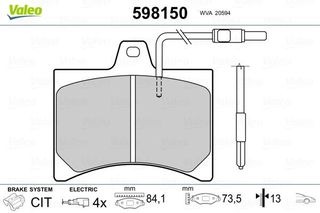 ΤΑΚΑΚΙΑ ΕΜΠ.(ΣΥΣΤ.CITROEN) ΔΚΠ  598150 425115 425015 75529822 75538822 95539013 95648537