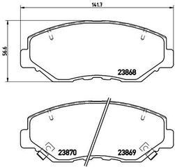 ΔΙΣΚΟΦΡΕΝΑ CRV 2003-06  P28035 45022T2FA02