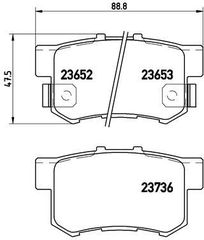 ΔΙΣΚΟΦΡΕΝΑ ACCORD CRV,S2000 ΠIΣΩ  P28039 5862075190 5862070780 43022SCVA01 43022TS6H00 5862072040 43022STKA02 43022S9AA01 4586005 H4302S3N003 43022SDMA00 43022SEPA00 5862029840 H4302S7S003 43022S3N010