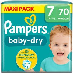 Pampers baby dry maxi pack no7 15+kg 70 τμχ