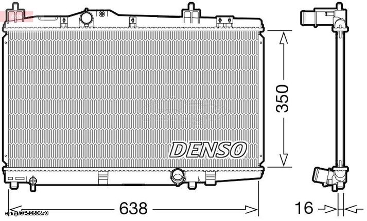 ΨΥΓΕΙΟ ΝΕΡΟΥ ΨYΓEIO NEPOY TOYOTA YARIS (  DRM50105 164000N011 1640033080