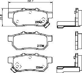 ΤΑΚ. HONDA   O  MDB1616 5860177980 5860195200