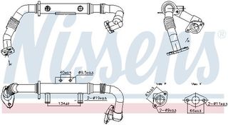 ΨΥΓΕΙΟ EGR-NISSAN NAVARA(D40) 2.5 DCI 05  989428 14735EC01B 14735EC00B