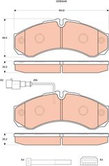 ΤΑΚΑΚΙΑ ΟΠ.(ΣΥΣΤ.BREMBO)  GDB3440