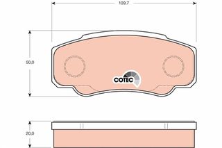 ΤΑΚΑΚΙΑ ΟΠΙΣΘ.(ΣΥΣΤ.BREMBO)  GDB3441