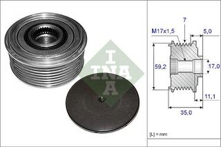 ΤΡΟΧΑΛΙΑ ΑΛΤΕΡΝΑΤΟΡ  535008710 R2C1T10300BA 1498518