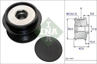 ΤΡΟΧΑΛΙΑ ΑΛΤΕΡΝΑΤΟΡ  535020810 270600T130 04868430AH 4861506AE 2706037071 270600T150 4861506AB 04861506AF 2706037190 2706037360 274150T010 4861506AH 4861506AF 270600T190 2706037081 2706037150 04868431