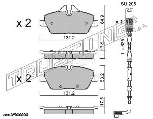 ΤΑΚ. BMW 1 E81-E87    DEX  E  6800W