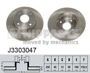 ΔΙΣΚΟΠΛΑΚΑ ΕΜΠ.(Φ234.5)  J3303047 DBOY33251C DBOY33251