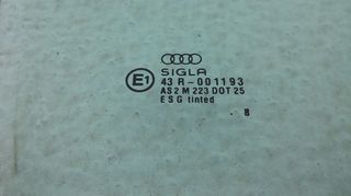 Εμπρός δεξί τζάμι Audi A4 B5 (1995-2001)-thumb-1