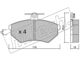 ΤΑΚ. SEAT-VW           FRITECH  E  0522 357615115A JZW698151F 357615115B B116BH3501080