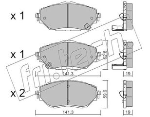 ΤΑΚ. TOYOTA C-HR 1.2,1.8Hybrid 16  Ε  F  10880 04465F4010 04465F4020 04465F4021