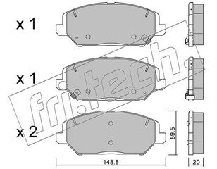 ΤΑΚΑΚΙΑ(FRONT)-HYUNDAI I30(PDE) 1.6 CRDI  11630 58101G4A00 58101G4A10
