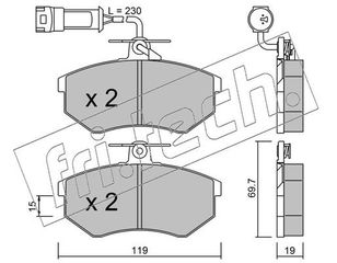 ΤΑΚ. AUDI 80,90,A4,COUPE 1.6,2.0 -91 FRI  1511 443698151G 443698151A 443698151D 443698151F 8A0698151B 443698151K 443698151H 443398151F 443698151C 443698151E 8A0698151