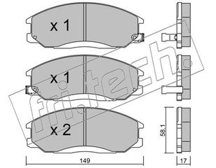 ΤΑΚ. HYUNDAI           FRITECH  E  3730 581013AA11 581013AA30 581013AA20AT 5810126A30AT 5810139A30 5810139A20 581013AA10 5810126A40 5810147A00
