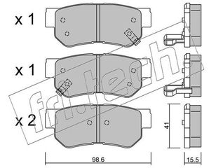 ΤΑΚ. HYUNDAI, KIA      FRITECH  O  3740 583023KA10 5830226A20 5830238A40 583023KA50 5830225830 583023AA00 583023FA00