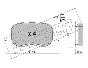ΤΑΚ. TOYOTA            FRITECH  E  4580 0446502040 0446512240 0446512520 0446502050 0446512140 0446502010