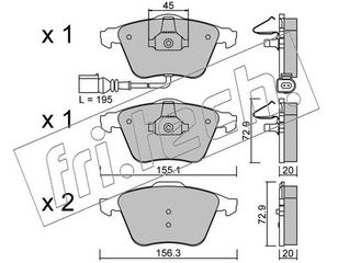 ΤΑΚ. AUDI A3 S3,TT-VW GOLF IV 2.0R 07-  5654 8J0698151F 8J0698151A 8P0698151 8P0698151A