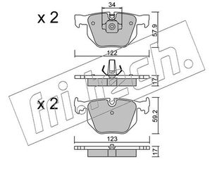 ΤΑΚ. BMW 7(E65,E66) 730,740D 02-  5770 34216761285 34216753850 34216758870