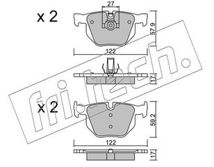 ΤΑΚ. BMW 5 E60-E61-E63 FRITECH  O  6600 34212339277 34216784135 34216763043 34216763044 34212339278 34212339290 34212339279 34212339276