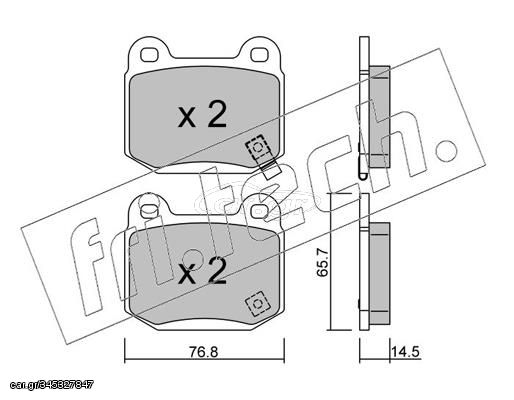 ΤΑΚ. MITSUB.-NISSAN-SUBARU  O  FRITECH  7550 44060CD094 D40F0CD00B 26696FE000 4605A050 26696FE081 D4MFMCD01J MR407391 D40F0CD094 26696FE001 26696FG000 26696VA000 44060CD026 4406012U87 D406MCD01J 26696