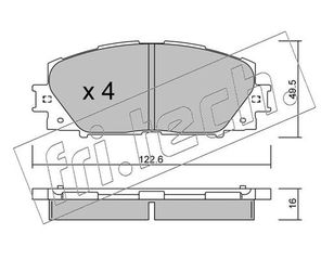 ΤΑΚ. TOYOTA PRIUS 1.8 16V HYBRID 09-  E  7611 044650W141 044650W140 0446547080 0446547070 0446547100 0446547090 0446547060