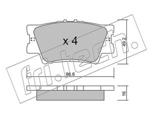 ΤΑΚ. TOYOTA RAV 4 III  FRITECH  O  7650 0446633210 0446633200 0446606080 0446675010 0446606220 0446606060 04466WY050 0446602220 04466YZZE8 0446606200