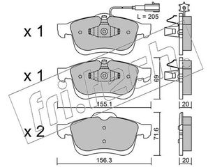 ΤΑΚ. FIAT DOBLO 1.4  1.3 D MULTIJET 10-  8400