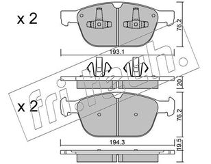 ΤΑΚ. VOLVO XC60 ALL 10-  E  FRITECH  8510 31687104 30793943 31277334
