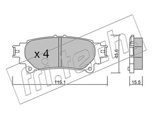 ΤΑΚ. LEXUS RX 350,450h 08-  FRITECH  9550 0446652180 044660K010 044664813079