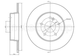 ΔΙΣΚ. MERCEDES C CLASS S203 (290*10)  BD0152 2104230612 A210423101264 A2104230612 2104231012 210423101264 A2104231012