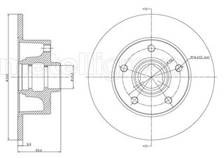 ΔΙΣΚ. AUDI A4 94-00 (245*10)  BD0188 8D0615601B