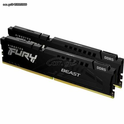 Kingston FURY Beast 64GB DDR5 RAM με 2 Modules (2x32GB) και Ταχύτητα 6000 για Desktop (KF560C30BBEK2-64) - Πληρωμή και σε έως 9 δόσεις