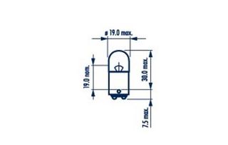 ΦΟΥΝΤΟΥΚΙ 12V-5W(ΔΙΠ0ΛΙΚΗ)  17172