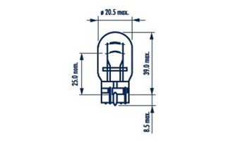 ΑΚΑΛΥΚΗ 12V W21 5W  17919