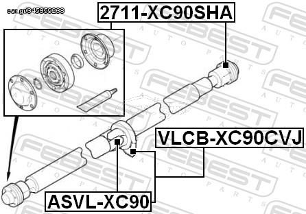 ΒΑΣΗ ΜΕΣΑΙΑΣ ΤΡΙΒΗΣ-VOLVO XC90 I(275) T6  VLCBXC90CVJ 30735027