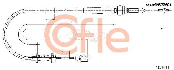 ΣΥΡΜΑ ΓΚΑΖΙΟΥ AU VW AC FUNE POLO 1,1-1,3  92101011 6N1721555A 6N1721555L