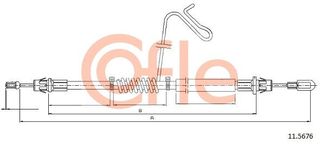 ΣΥΡΜΑ ΧΕΙΡΟΦΡΕΝΟΥ FO FRE FUNE TRANSIT RW  92115676 1734690 6C112A635CC 1388277 6C112A635CB
